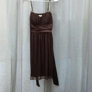 Studio y brown party dress with gems size medium